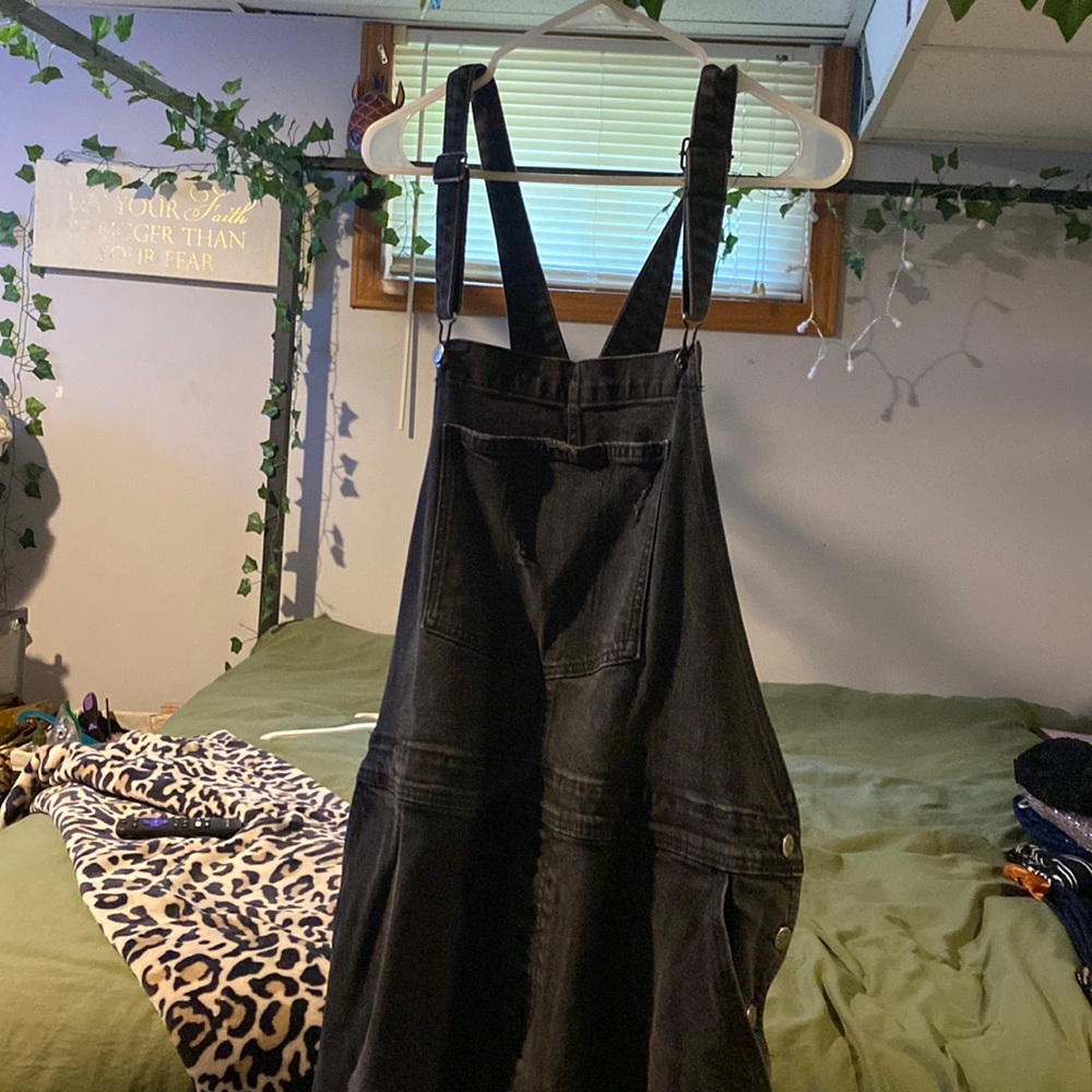 Black overalls